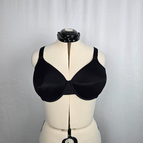 Vanity Fair Full Figure Bra Women's 46C Black Back Closure - Picture 1 of 11